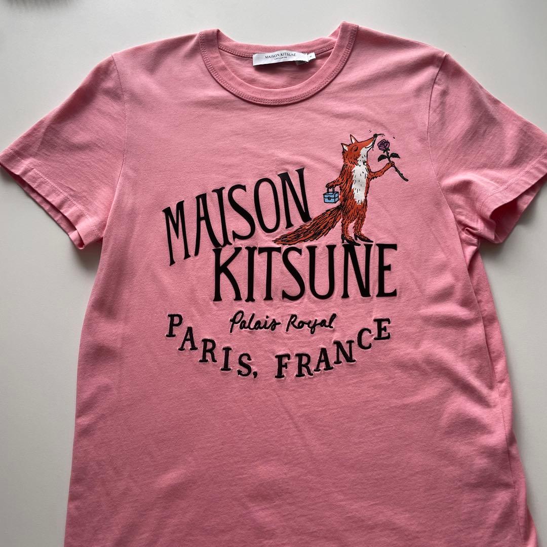 美品 メゾンキツネ　MAISON KITSUNÉ ピンク Tシャツ M