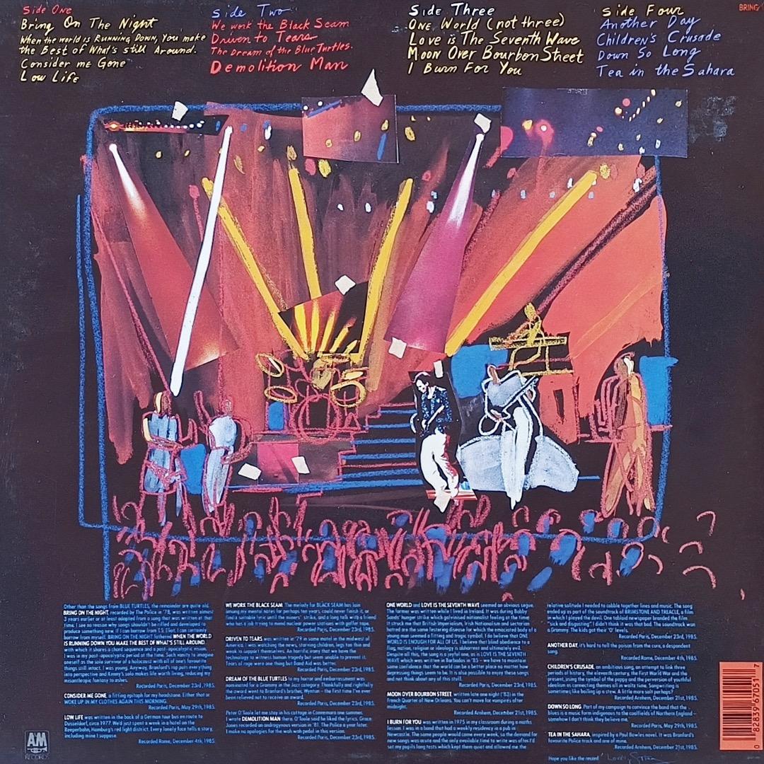 Bring On The Night 初回プレス2LP/STING