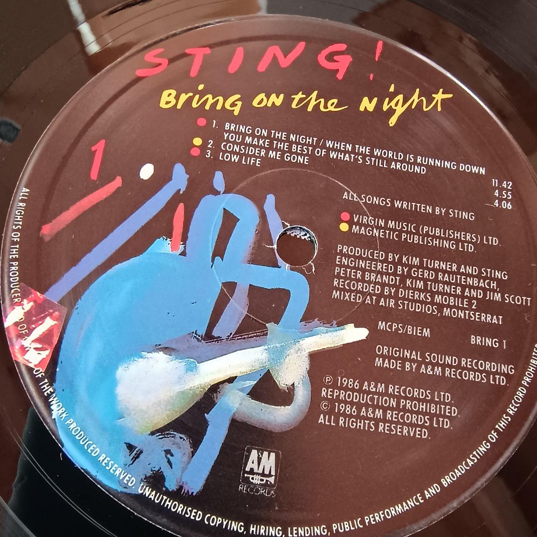 Bring On The Night 初回プレス2LP/STING
