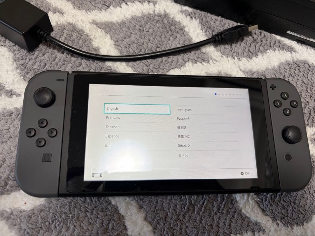 Nintendo Switch グレー LANアダプター、純正プロコン付き