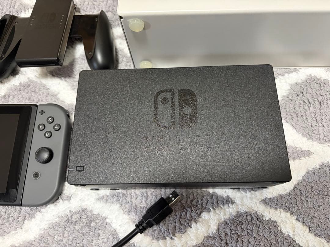 Nintendo Switch グレー LANアダプター、純正プロコン付き