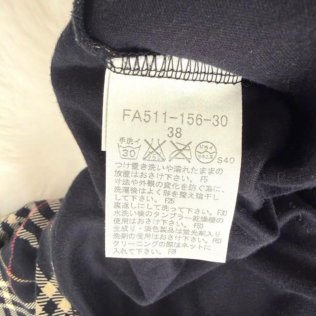 美品　バーバリーブルーレーベル ノバチェック ポロシャツ カットソー M