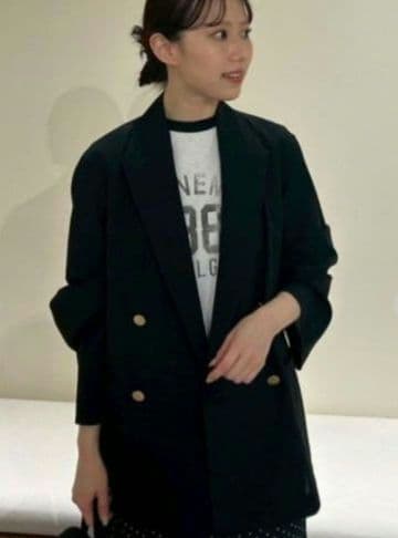 Mila owen 金釦 ダブルブレスト 紺ブレ ブレザー ジャケット 金ボタン