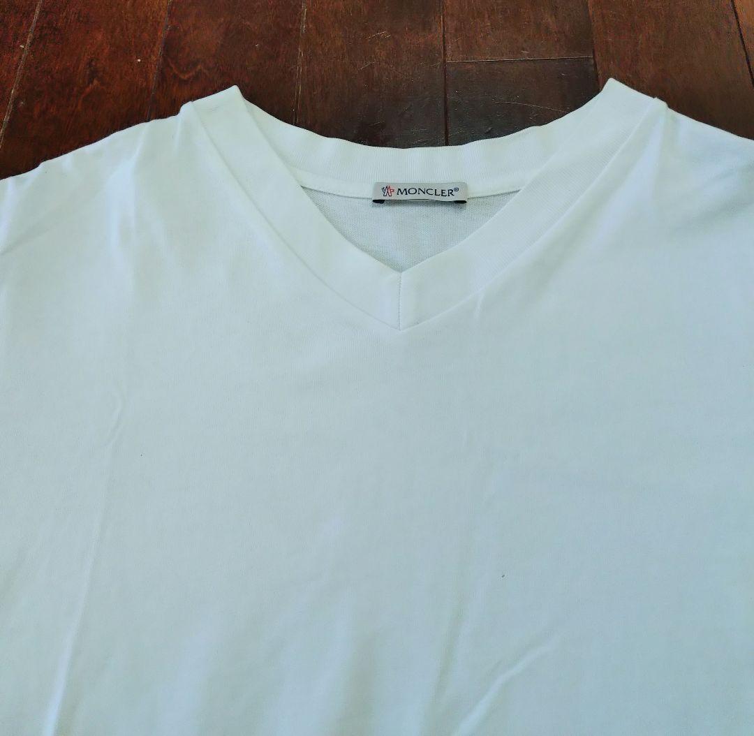【鑑定済】モンクレール Vネック Tシャツ