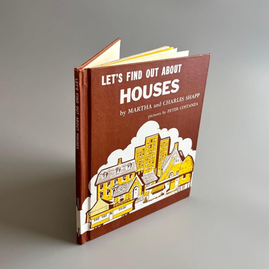 アメリカ　LET’S FIND OUT ABOUT HOUSESヴィンテージ絵本