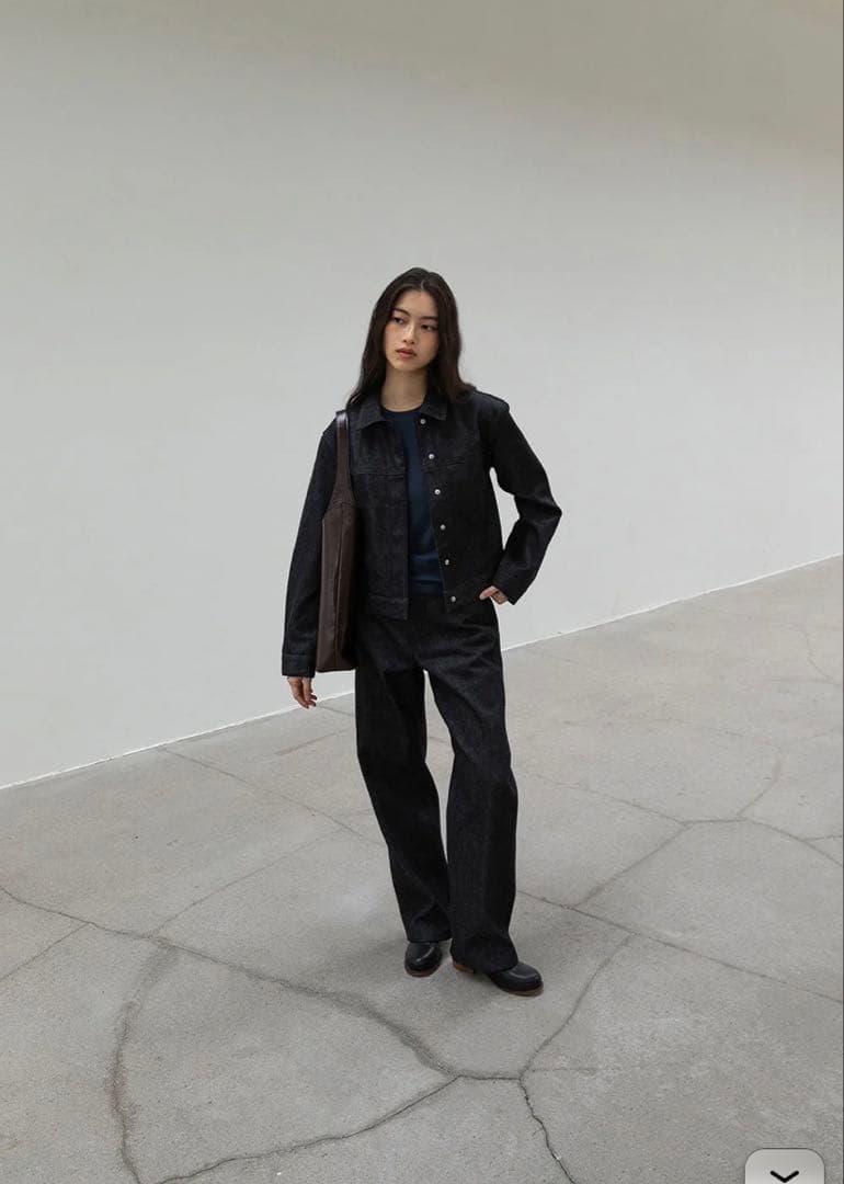 パンツ ohotoro Loom Indigo Jeans S long