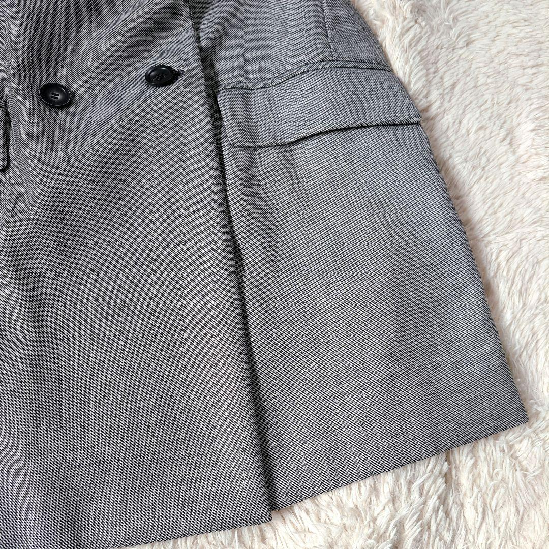 美品 定価3.5万 NOBLE ロング テーラードジャケット ダブル 日本製