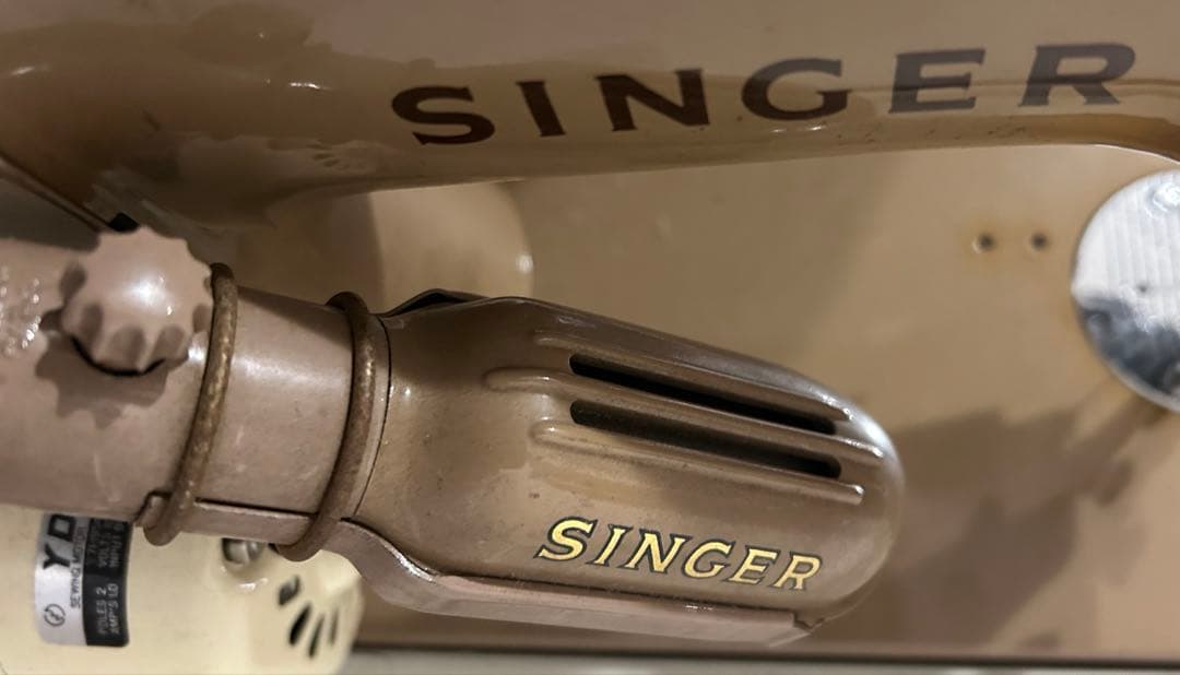 SINGER 191U ミシン ベージュ フットペダル付き