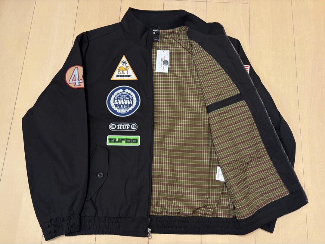 HUF パッチ付き MA-1ジャケット Mサイズ　ランドクルーザー　トヨタ