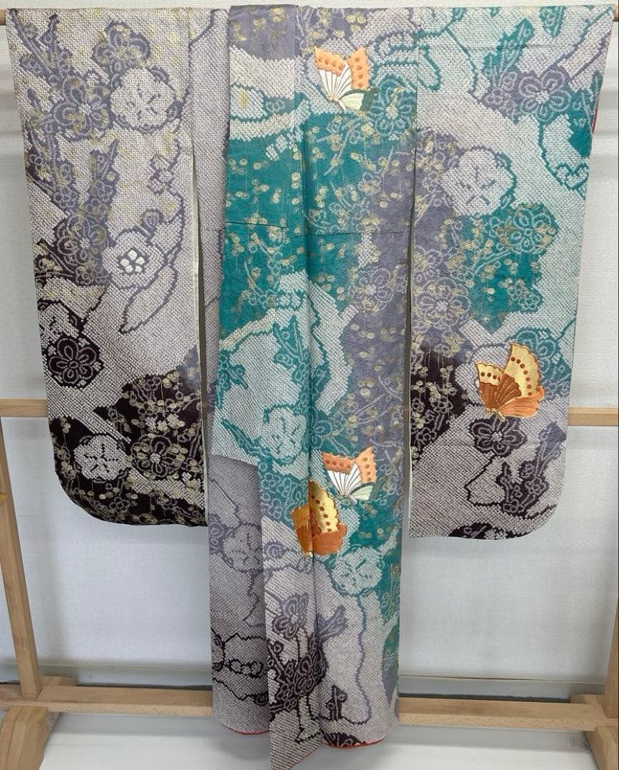 夢*乃様 振袖 正絹 まとめ売り 着物 リメイク み-50