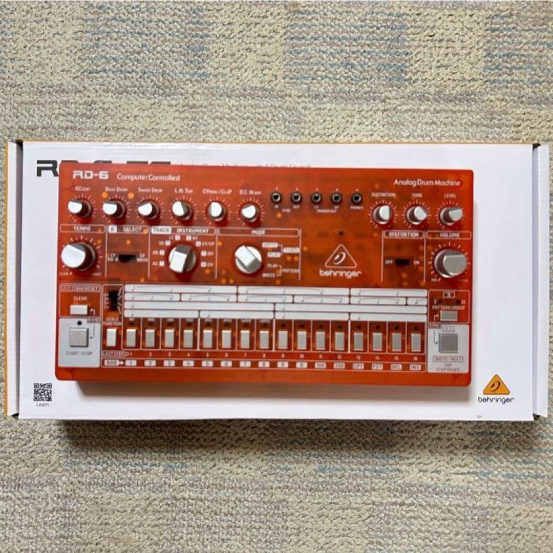 BEHRINGER RD-6-TG アナログドラムマシン (タンジェリン)