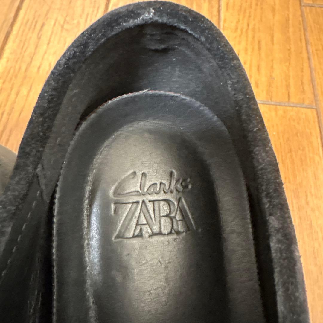 ZARA x Clarks ザラxクラークス レザーシューズ ブラック 43