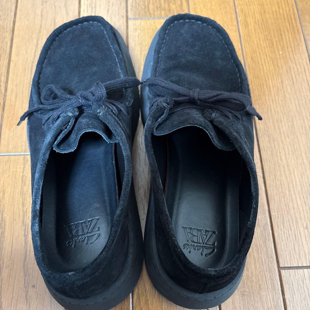 ZARA x Clarks ザラxクラークス レザーシューズ ブラック 43