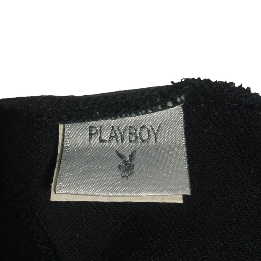 オールド90s PLAY BOY ニットキャップ USA製 黒 プレイボーイ