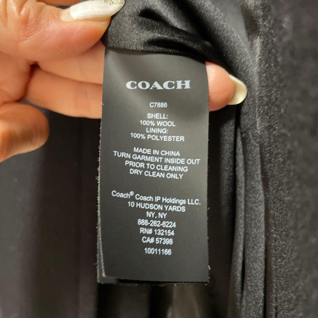 美品COACHロングコート