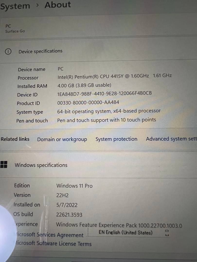 Windowsタブレット 本体 スタンドカバー付き