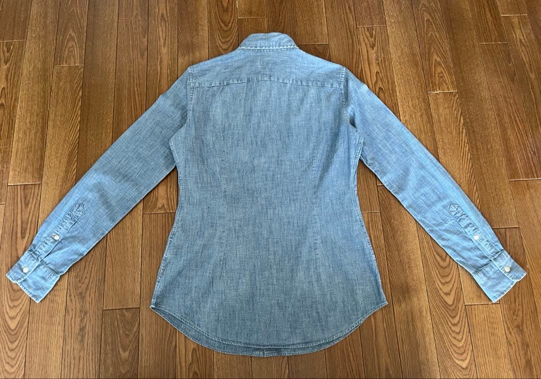 美品❗️POLO RALPH LAUREN 長袖デニムシャツ 刺繍ロゴ