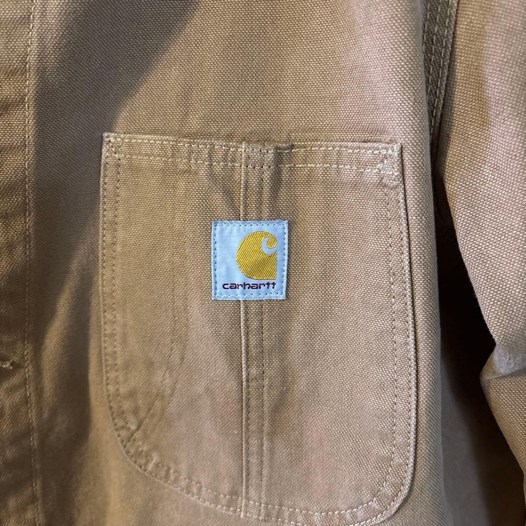 Carhartt カバーオール ダック地　ベージュ　Lサイズ　カーハート