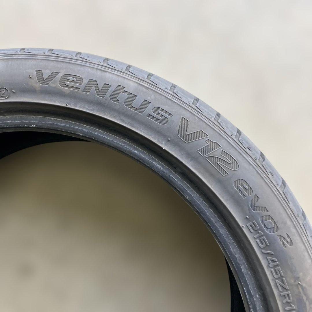 215/45R18 2本セット　ハンコック ventus v12evo