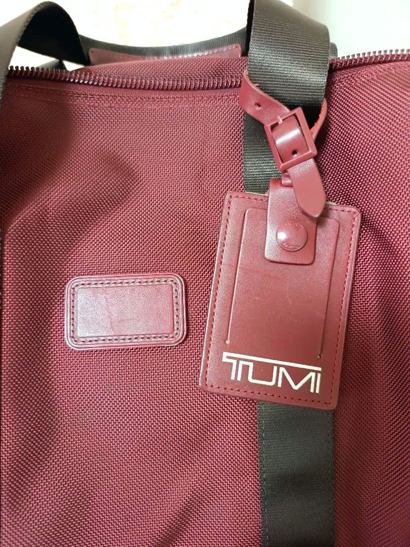 TUMI トゥミ ボストンバッグ バーガンディー TSAロック
