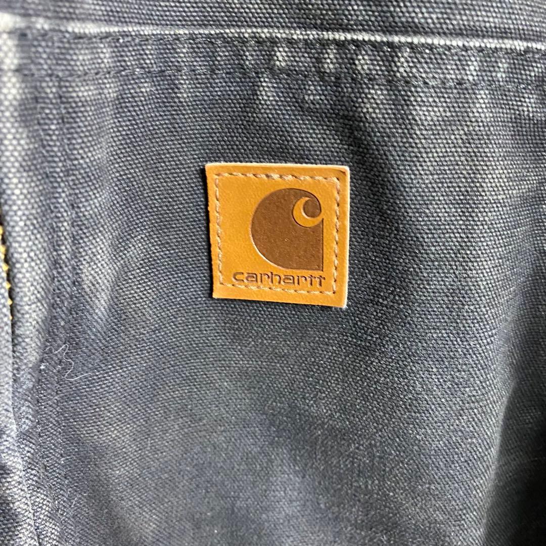 カーハート アクティブジャケット 古着 刺繍ロゴ ビッグシルエット ブラック