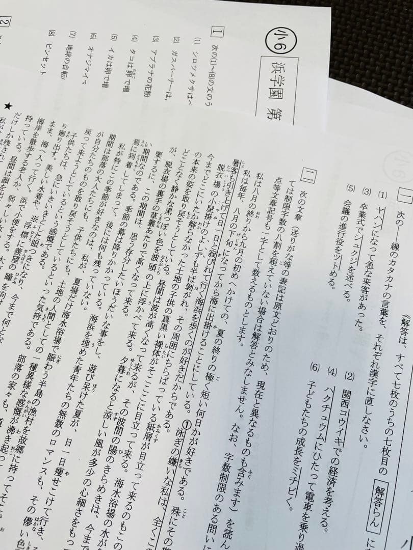 2年分 4科目 2023年、2024年度 浜学園 公開学力テスト 小6