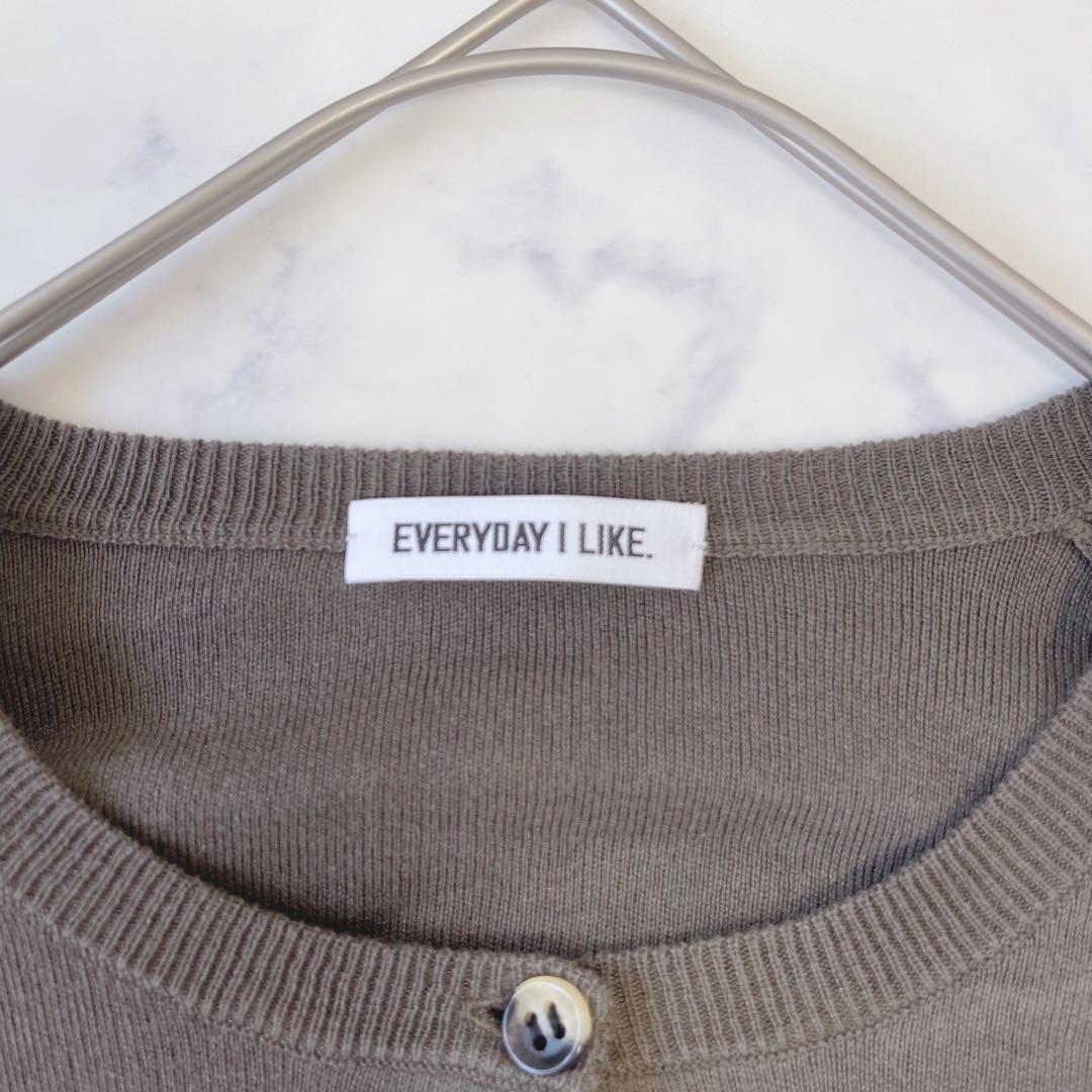 【美品】EVERYDAY I LIKE シルク100% ニットカーディガン