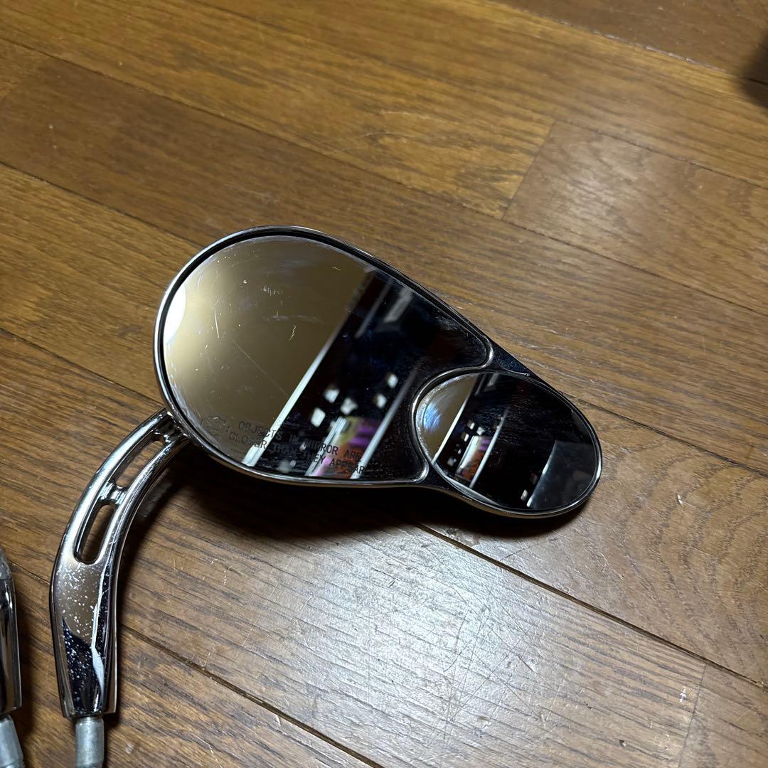 ハーレーダビットソンクロムバイクミラー 2個セット