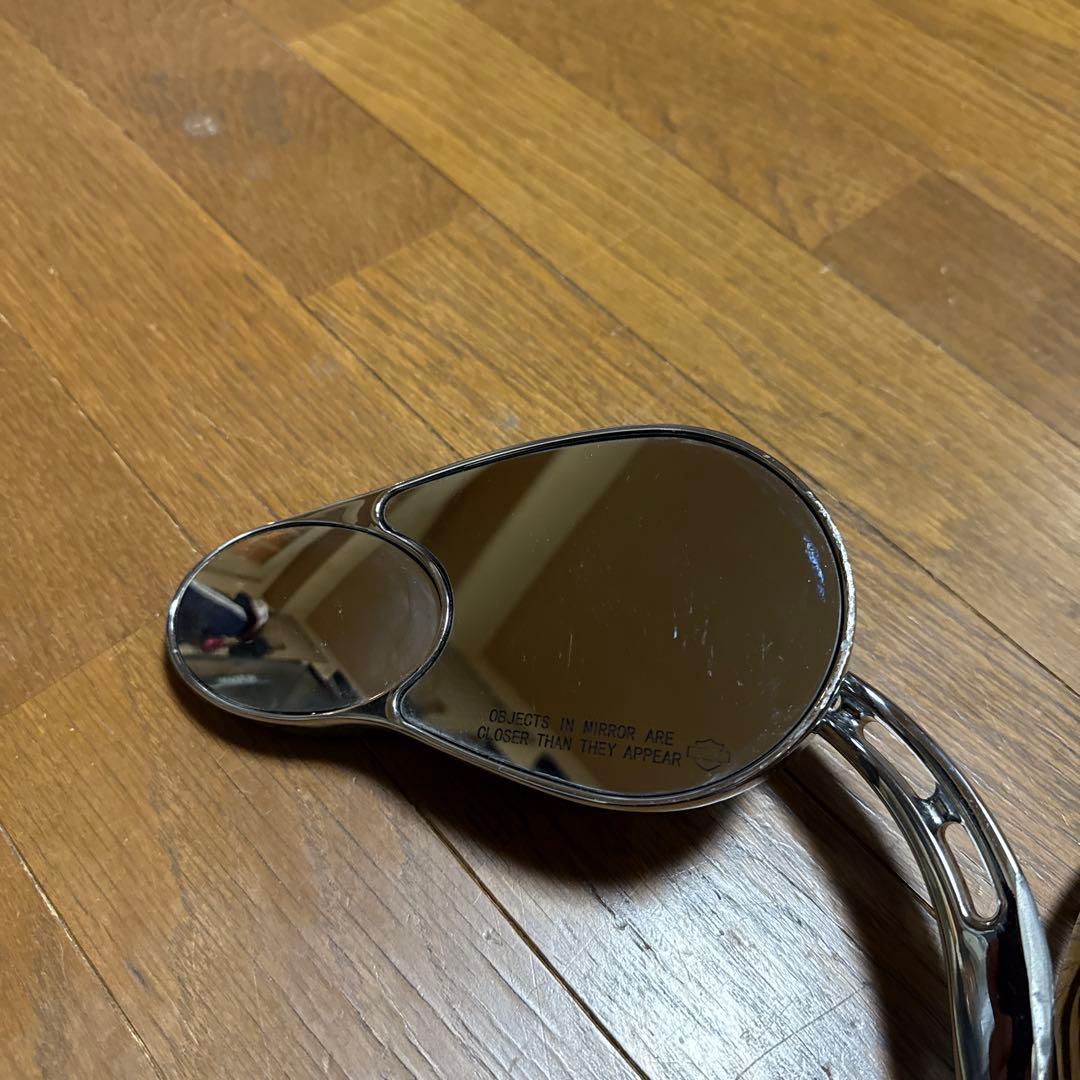 ハーレーダビットソンクロムバイクミラー 2個セット