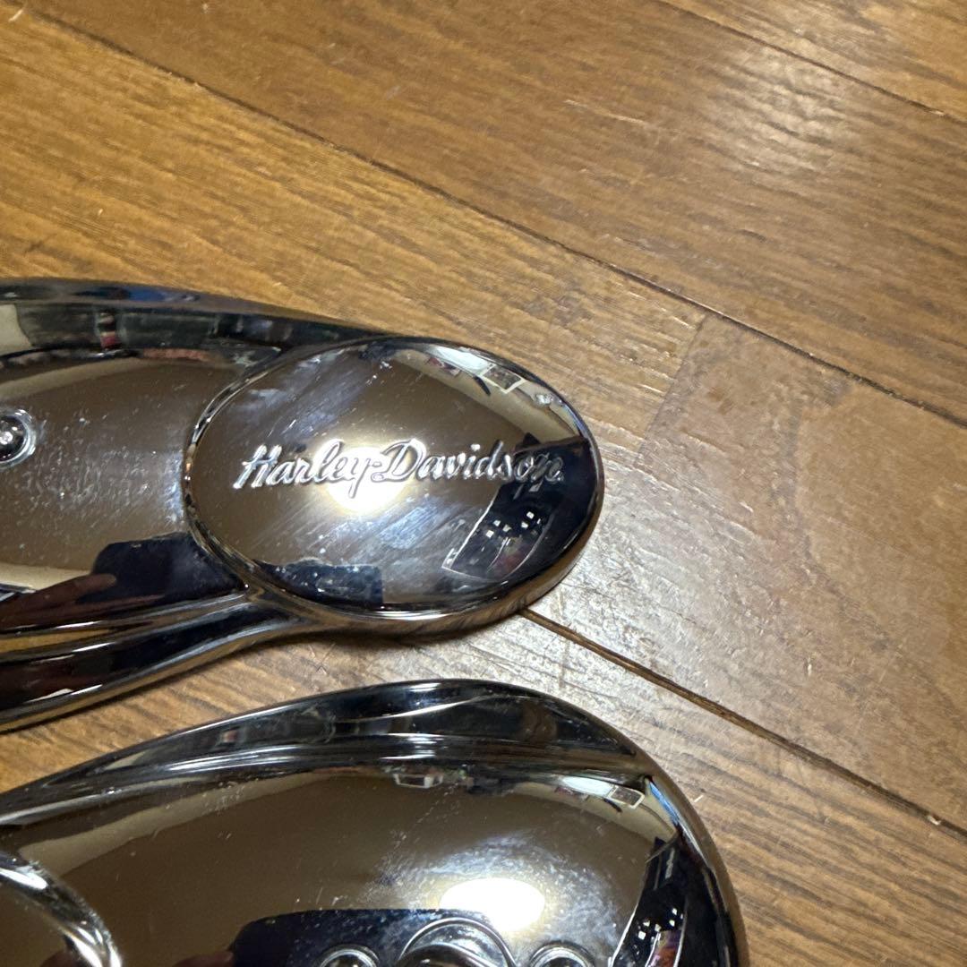 ハーレーダビットソンクロムバイクミラー 2個セット