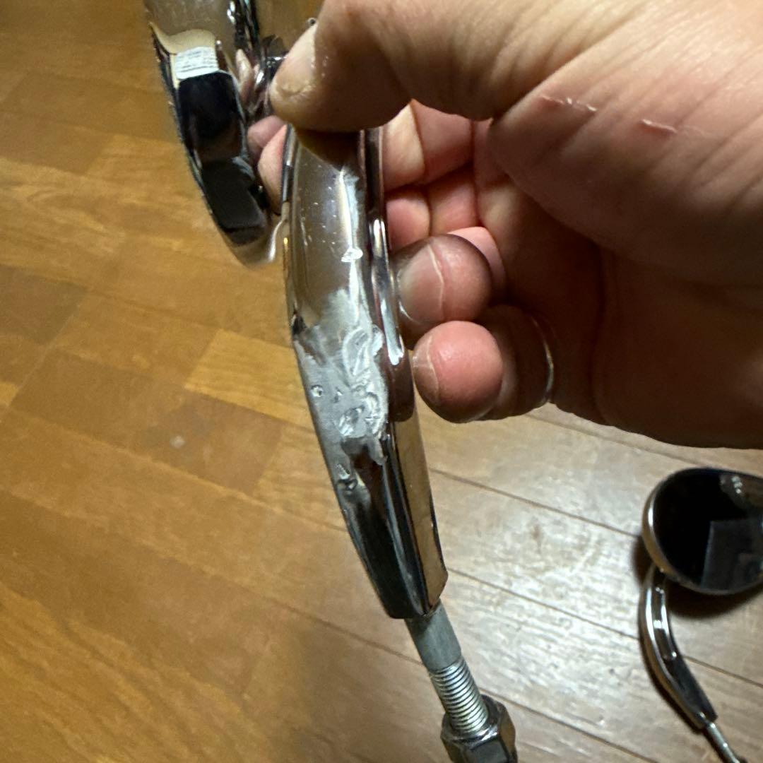 ハーレーダビットソンクロムバイクミラー 2個セット