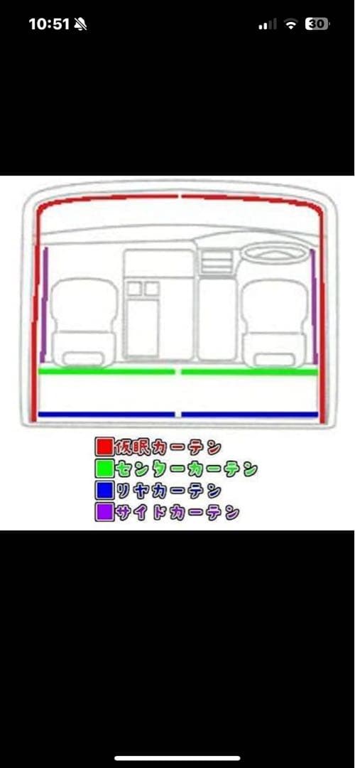 金華山　チンチラ　仮眠カーテン
