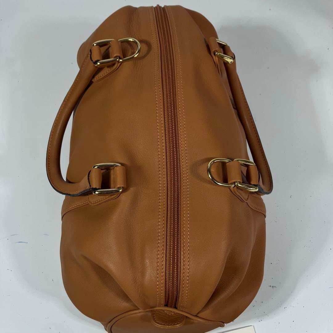 極美品グッチ ２way ボストンバッグ キャメル ブラウンGUCCI ショルダー