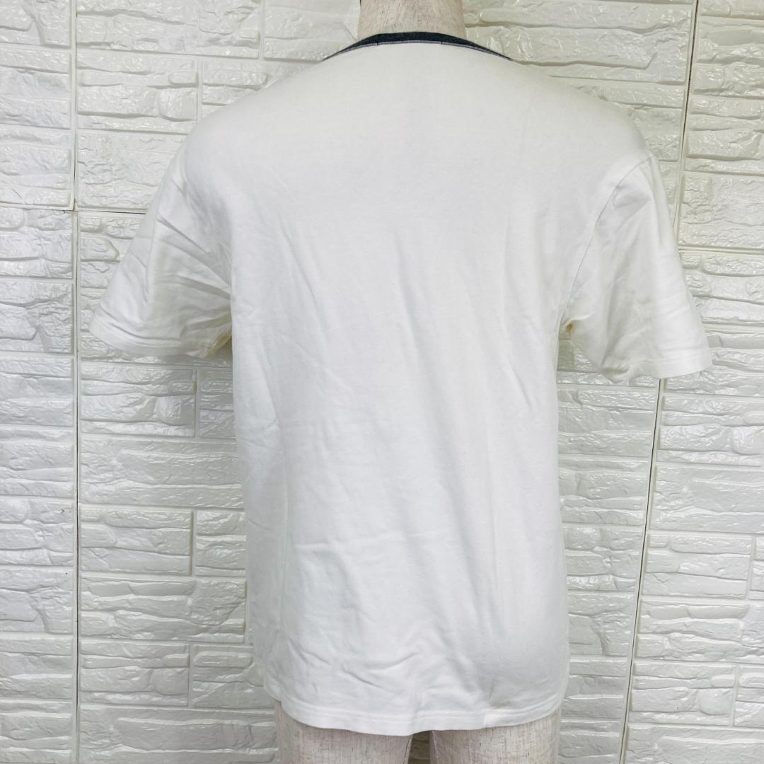 A BATHING APE Tシャツ デカロゴ ホワイト M アベイシングエイプ