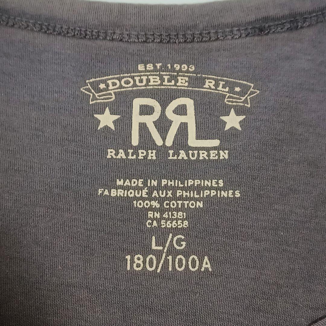DOUBLE RL　ダブルアールエル　ロゴTシャツ　フェード　ロゴプリント
