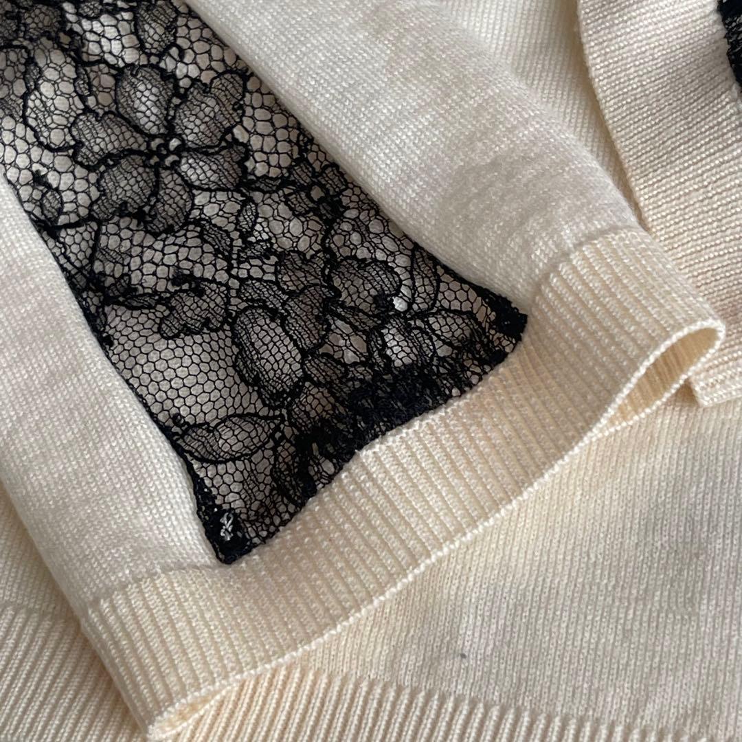 VALENTINO ヴァレンティノ　レース切替 カーディガン