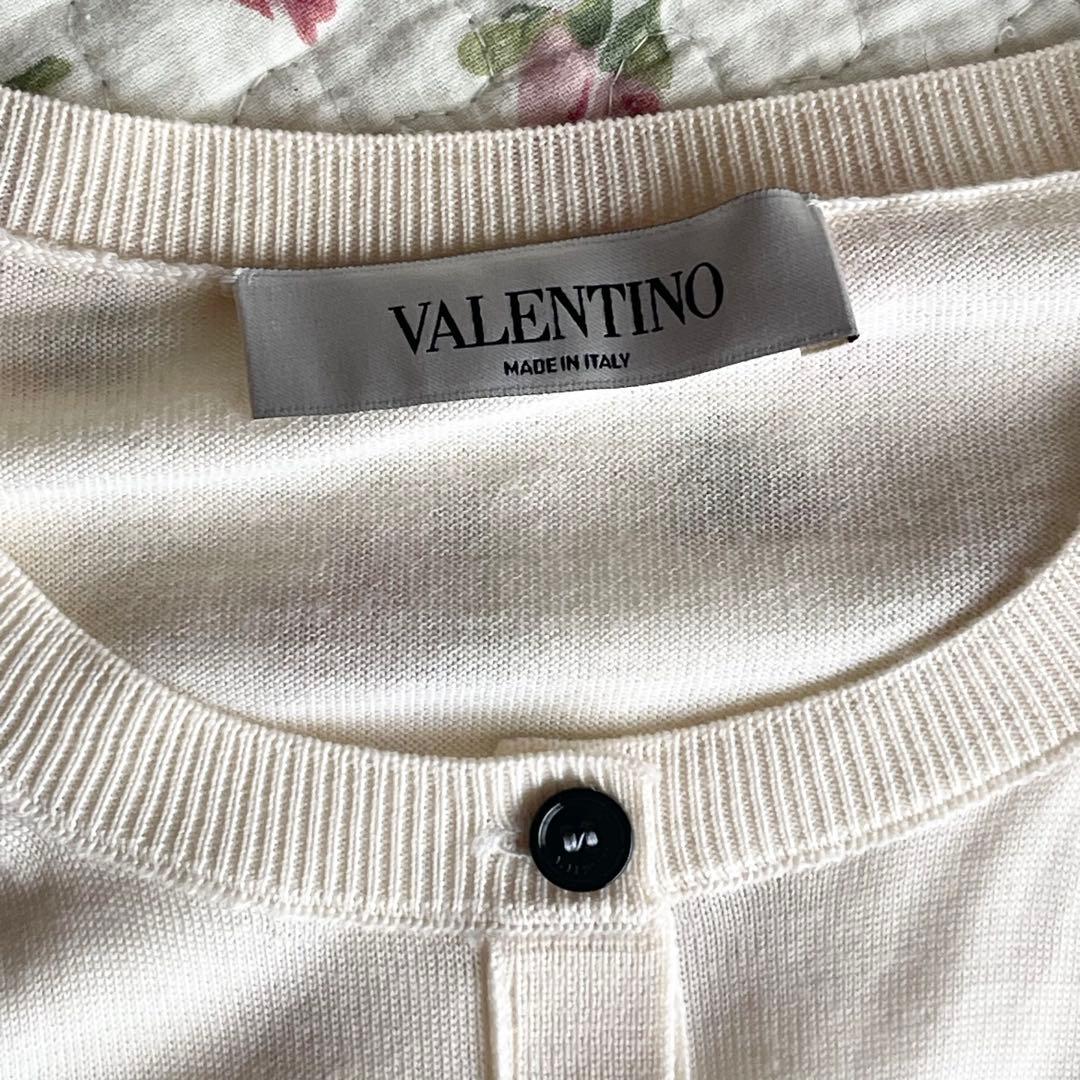 VALENTINO ヴァレンティノ　レース切替 カーディガン