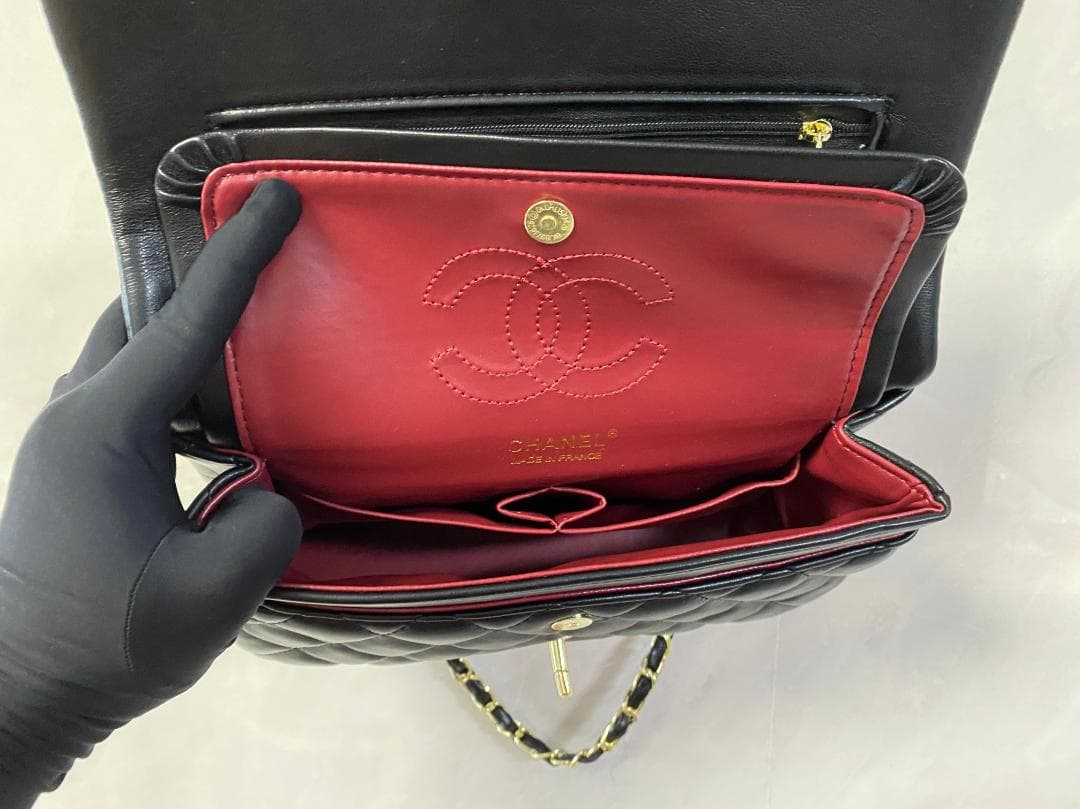 美品✨ 希少 CHANEL✨ レザー ショルダーバッグ ✨ブラック