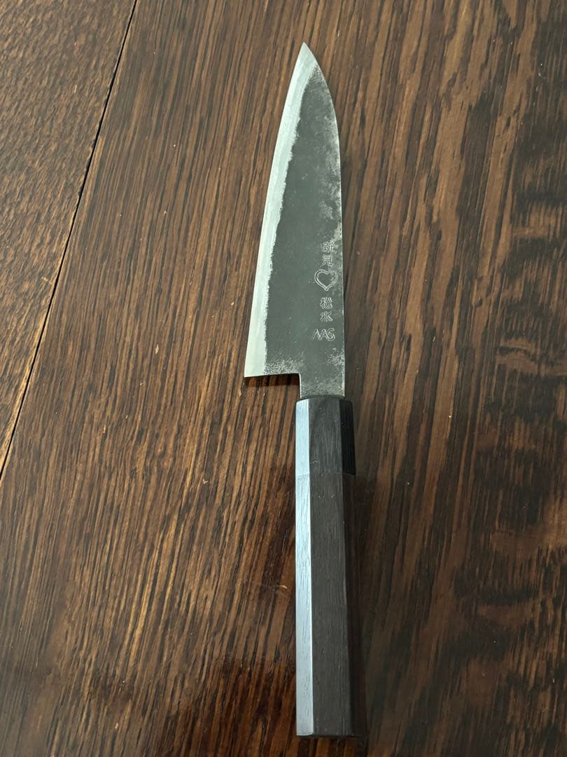 武田刃物　ペティナイフ15cm 新見松水つば屋吉田刃物高村作ロベルトヘアダー