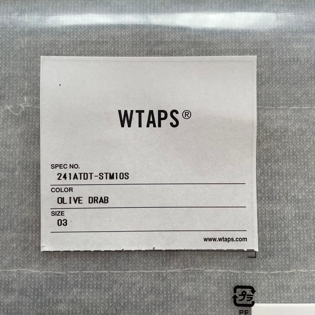 【極美品納品書付】 wtaps 24ss WTVUA SS COTTN オリーブ