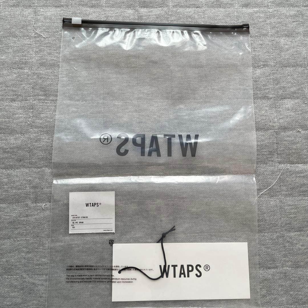 【極美品納品書付】 wtaps 24ss WTVUA SS COTTN オリーブ