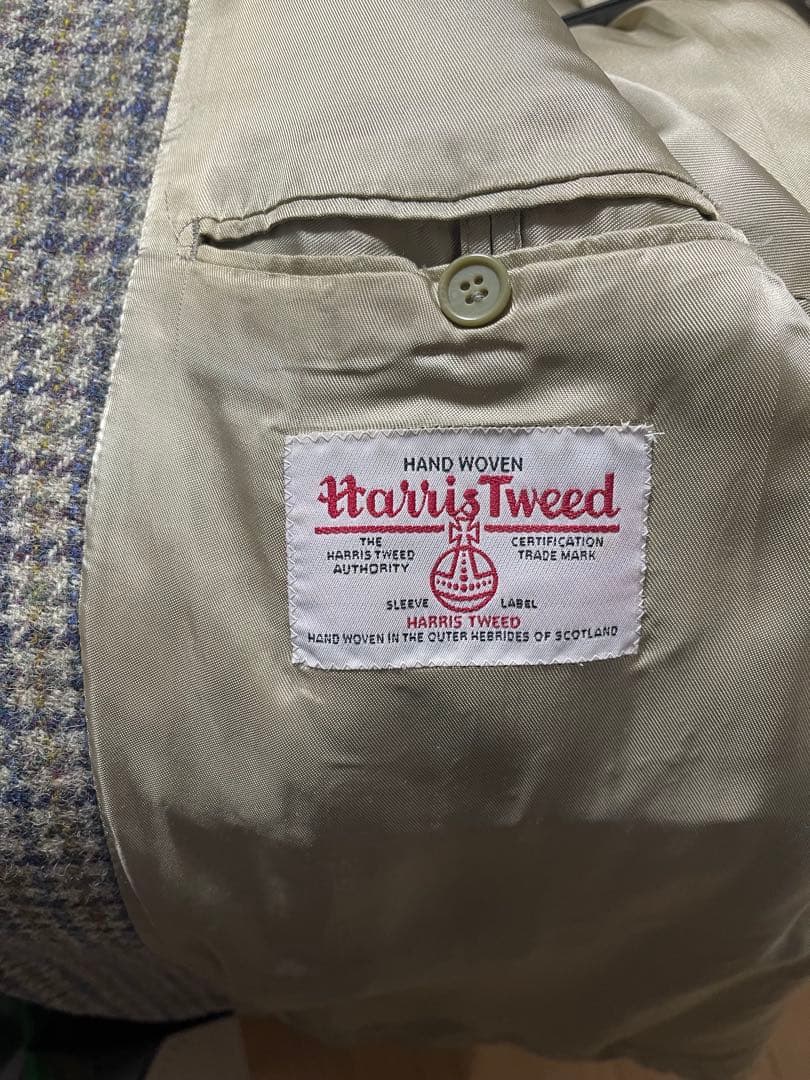 Harris Tweed チェック柄 テーラードジャケット