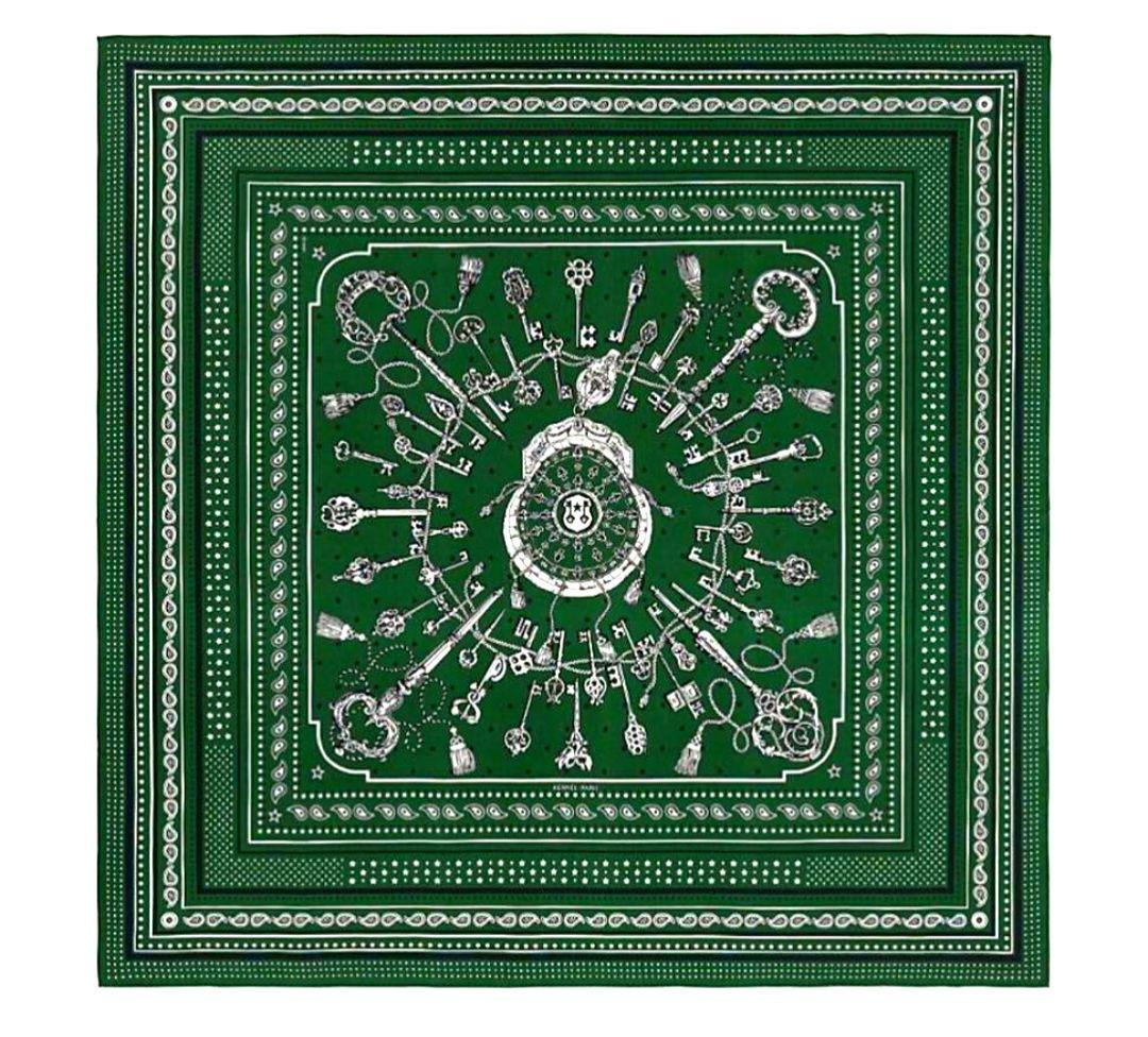 HERMES エルメス カレジェアン140 Les Cles Bandana