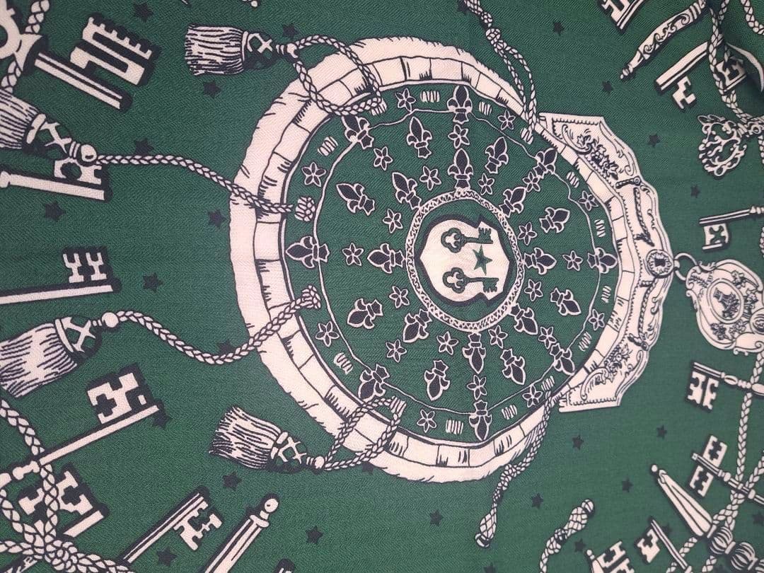 HERMES エルメス カレジェアン140 Les Cles Bandana