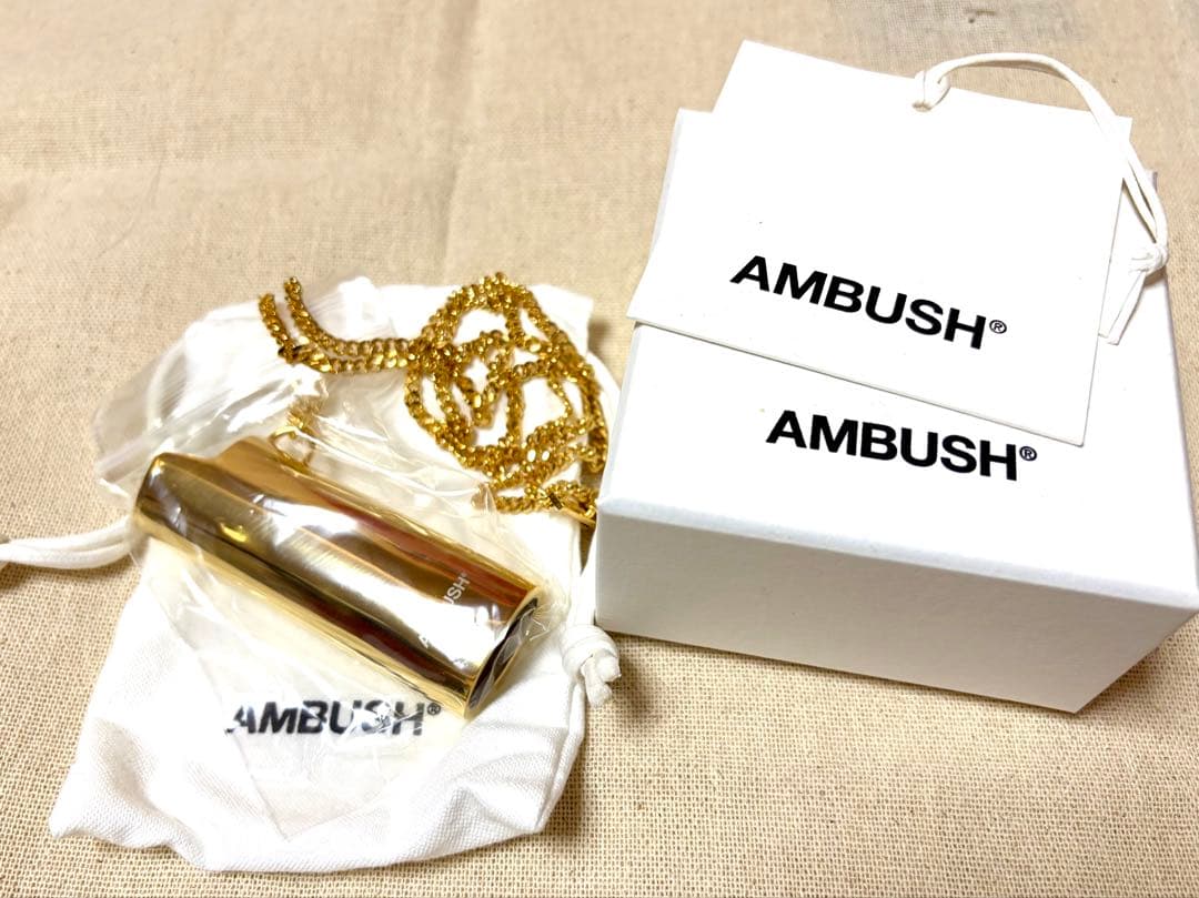 AMBUSH ゴールド ライターケース