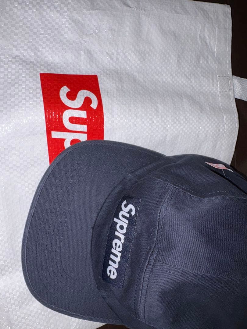 【新品未使用・タグ付】Supreme Cap ネイビー（シュプリーム）