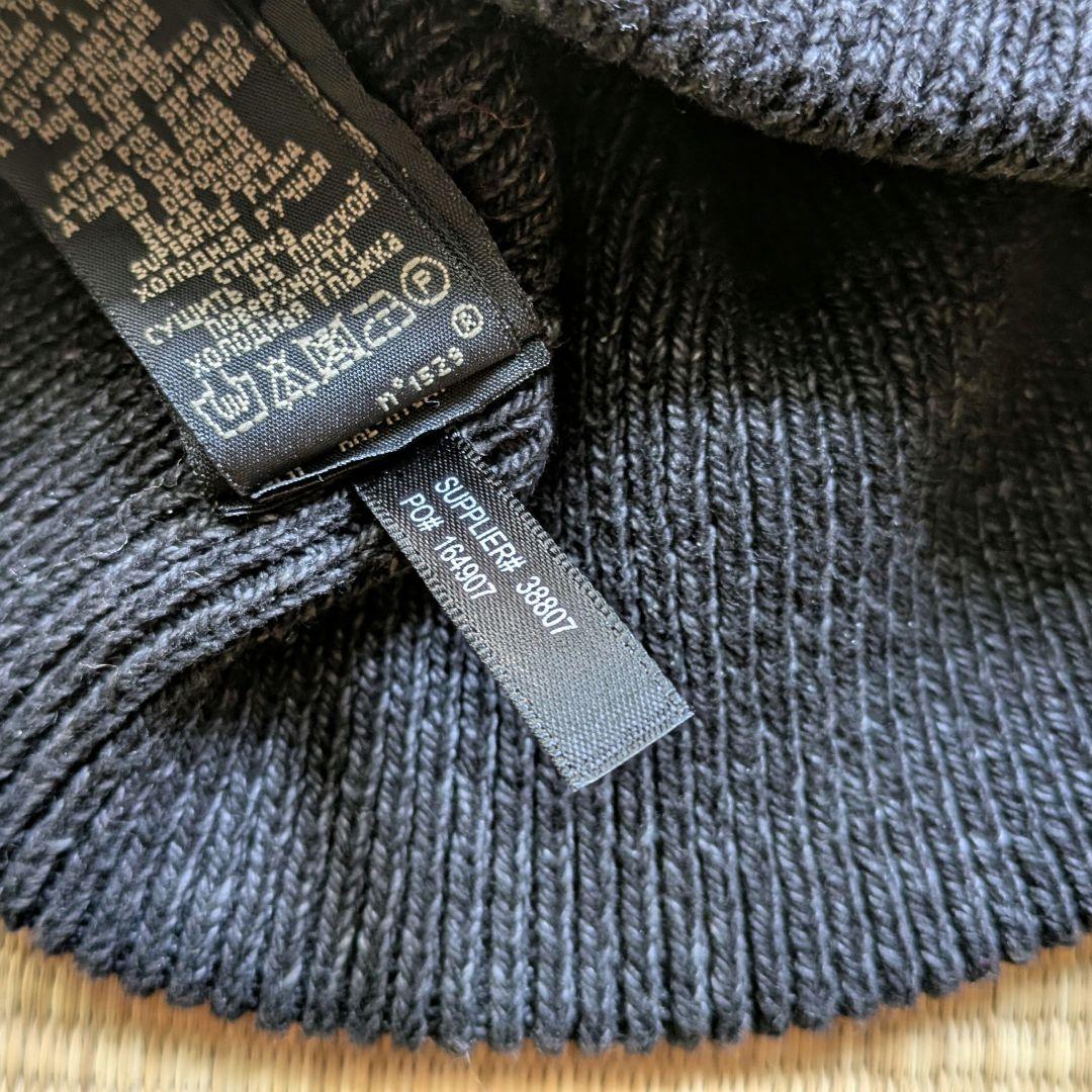 RRL コットンニット帽 ウォッチキャップ　ブラック