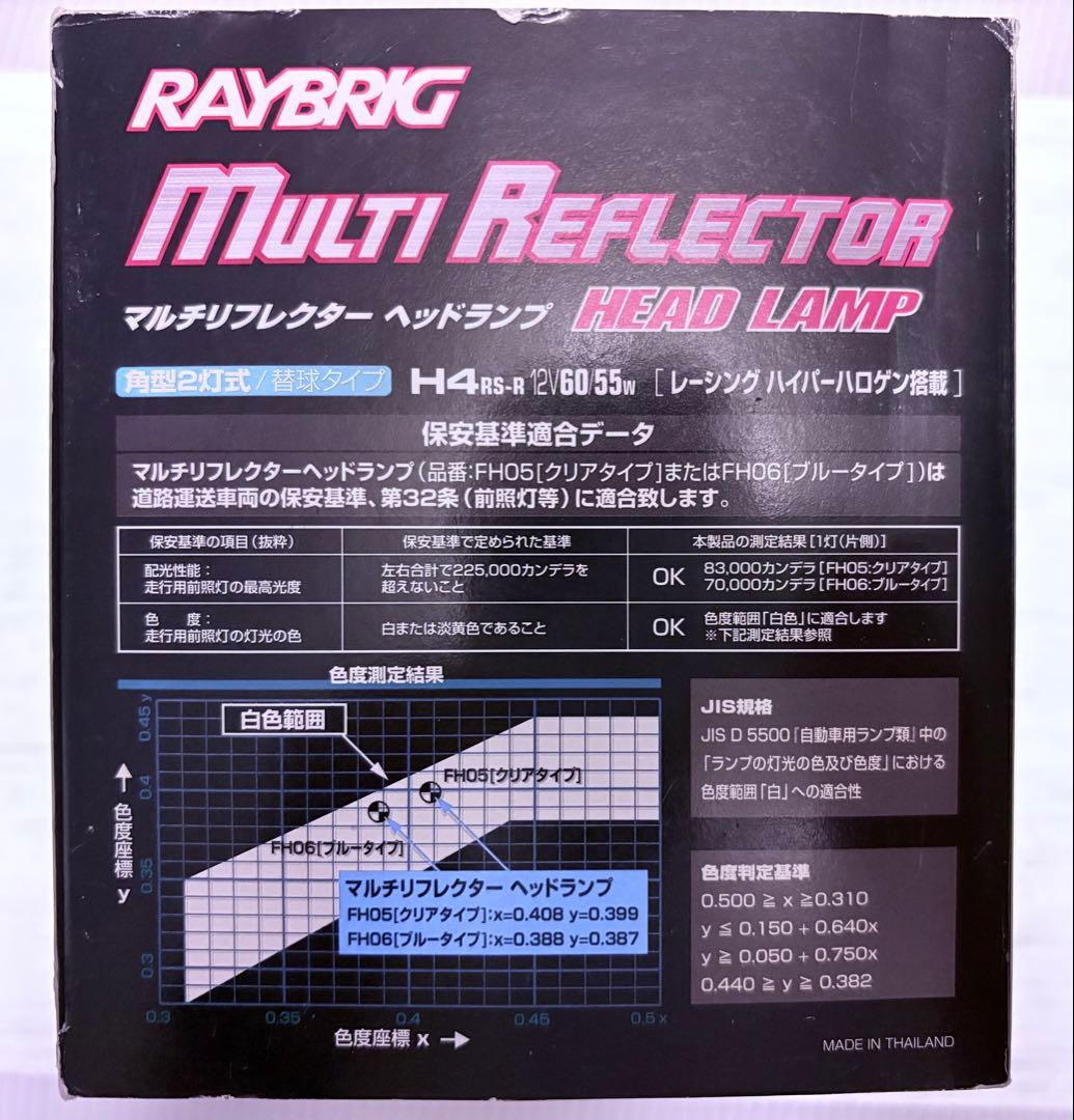 【USED】RAYBRIG刻印有 マルチリフレクター H/L ブルー FH06