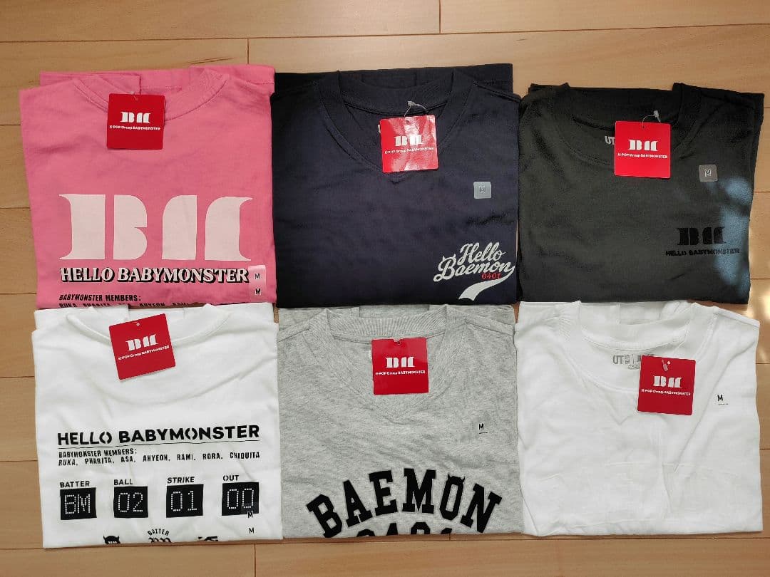 UT BABYMONSTER Tシャツ6着セット