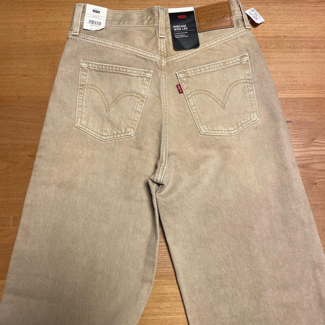 【レディース】リーバイス RIBCAGE WIDE LEG ジーンズ　W25